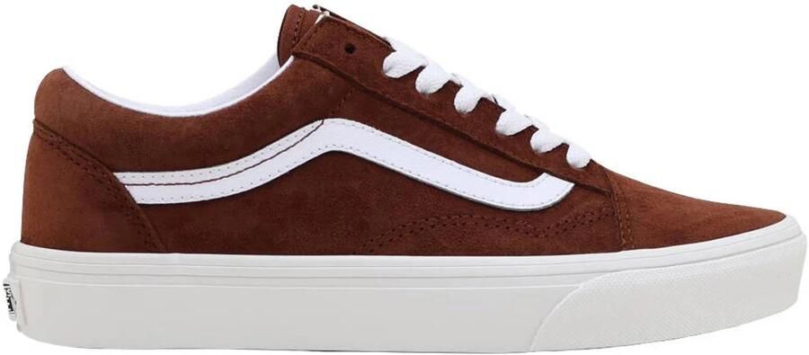 Vans Old Skool katoenen sneakers bruin wit