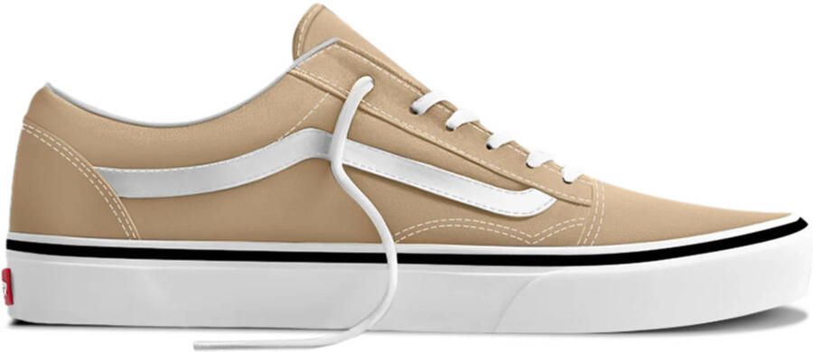 VANS Old Skool katoenen sneakers met panterprint beige