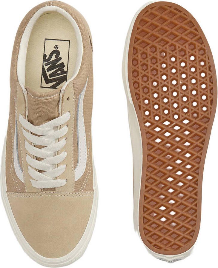 Vans Old Skool katoenen sneakers zand wit - Foto 2