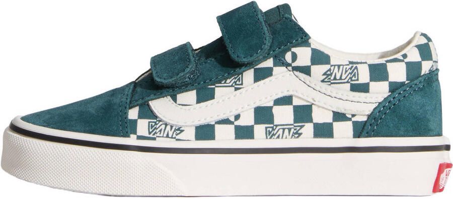 VANS Old Skool leren sneakers blauwgroen ecru - Foto 3