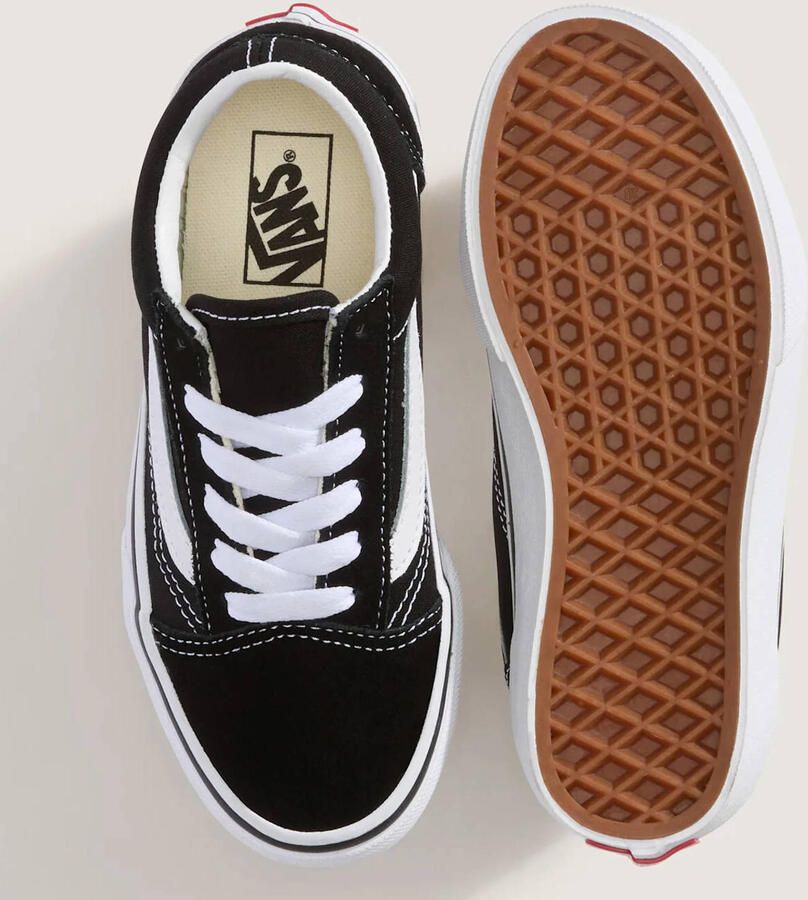 Vans Old Skool voorschools Schoenen Black Leer Textil 5 Foot Locker - Foto 4