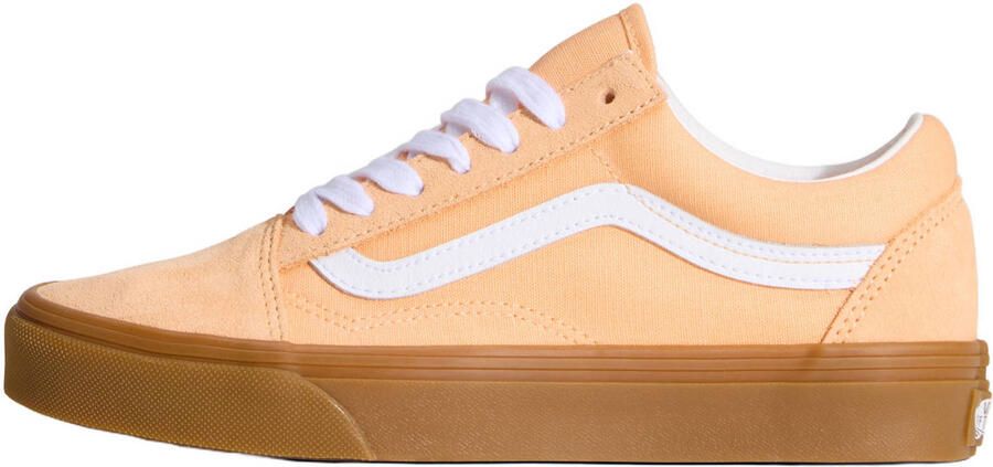 VANS Old Skool suede sneaker lichtoranje wit - Foto 3