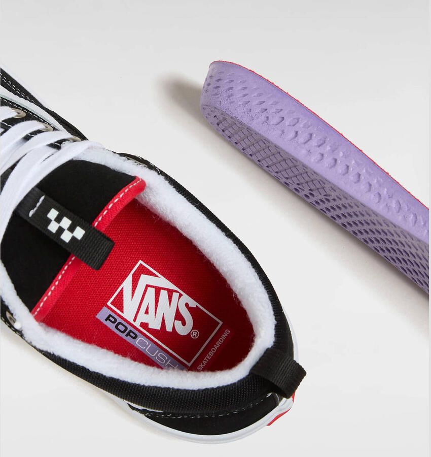 VANS Skate Old Skool 36+ sneakers zwart wit rood - Foto 2