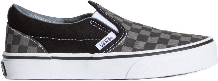 Vans Instappers UY Classic Slip-On (Checkerboard) Blk Pewter