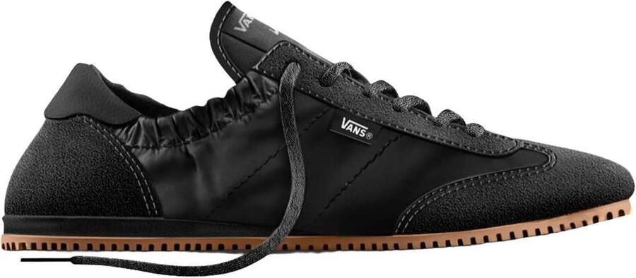 Vans Super Lowpro Ballet Light suède sneakers zwart