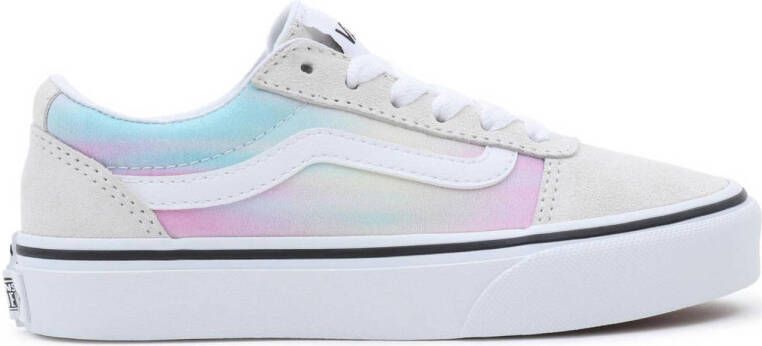 VANS Ward Chroma Blur leren sneakers wit roze geel