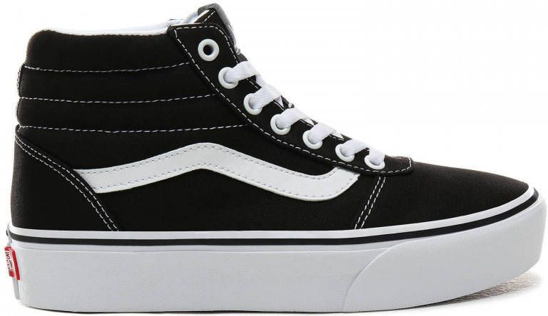 Vans Ward Hi Platform Dames Sneakers (Canvas) Black True White