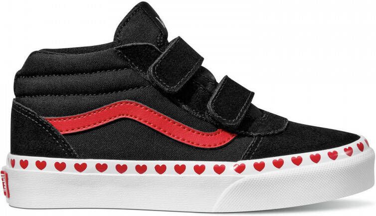 VANS Ward Mid V Novelty sneakers zwart wit rood