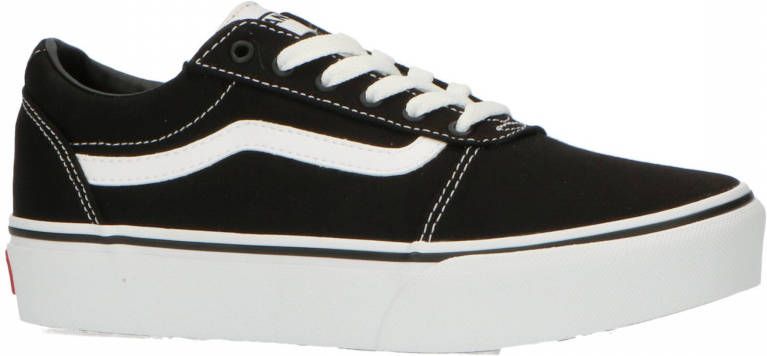 Vans Zwarte atletische sneakers voor met contrastdetails Black