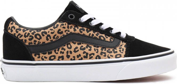 Vans Ward Cheetah Sneakers zwart Canvas Dames
