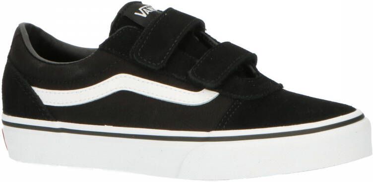 Vans Youth Ward V Suede Canvas Sneakers Black White