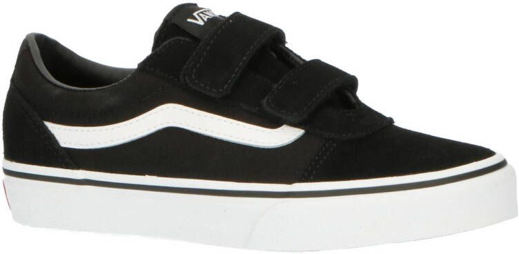 Vans Youth Ward V Suede Canvas Jongens Sneakers Black White