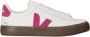 Veja Campo leren sneakers wit roze - Thumbnail 1