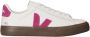 Veja Campo leren sneakers wit roze - Thumbnail 1