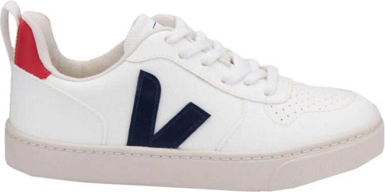 Veja leren sneakers wit blauw rood