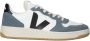 Veja V-10 leren sneakers blauw wit - Thumbnail 1
