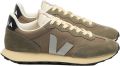 Veja Rio Branco II suède sneakers met logo groen grijs - Beige