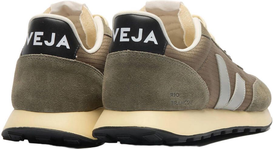Veja Rio Branco II suède sneakers met logo groen grijs - Foto 2