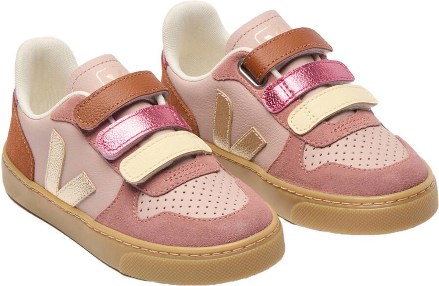 Veja Small V-10 leren sneakers lichtroze ecru - Foto 2