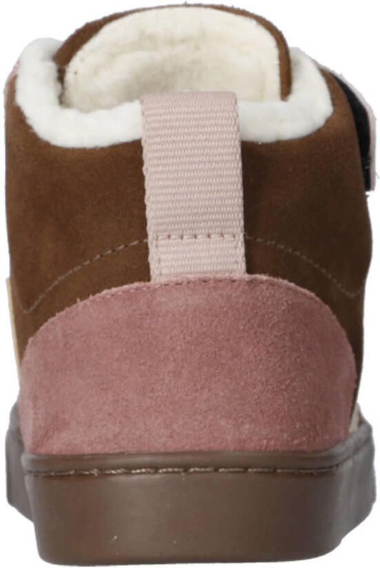 Veja Small V-10 Mid gevoerde suède sneakers aubergine roze - Foto 2