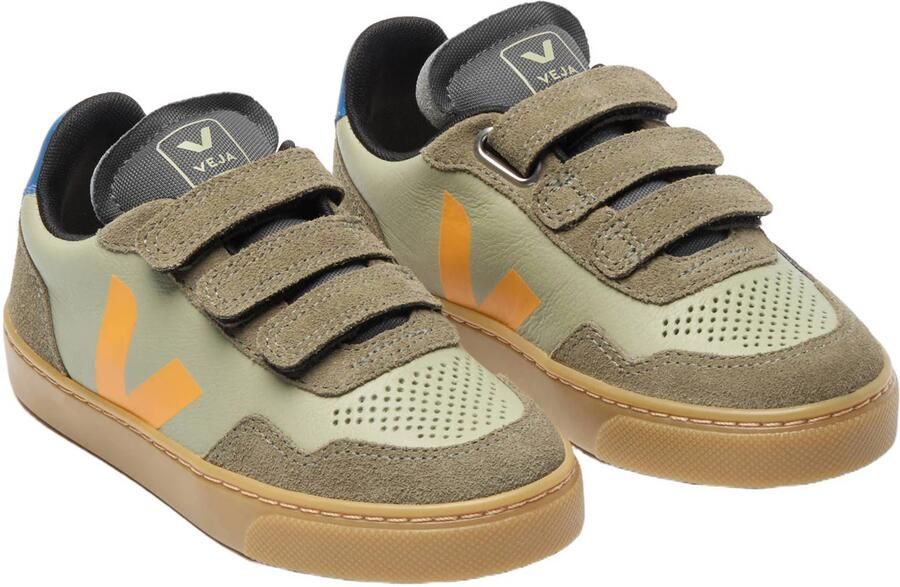 Veja Small V-90 leren sneakers khaki geel - Foto 2