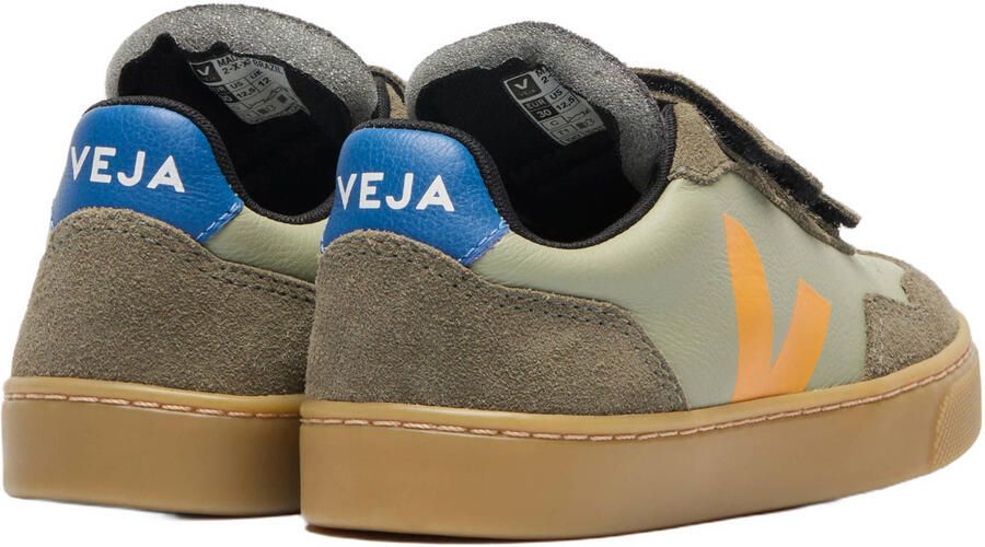 Veja Small V-90 leren sneakers khaki geel - Foto 3