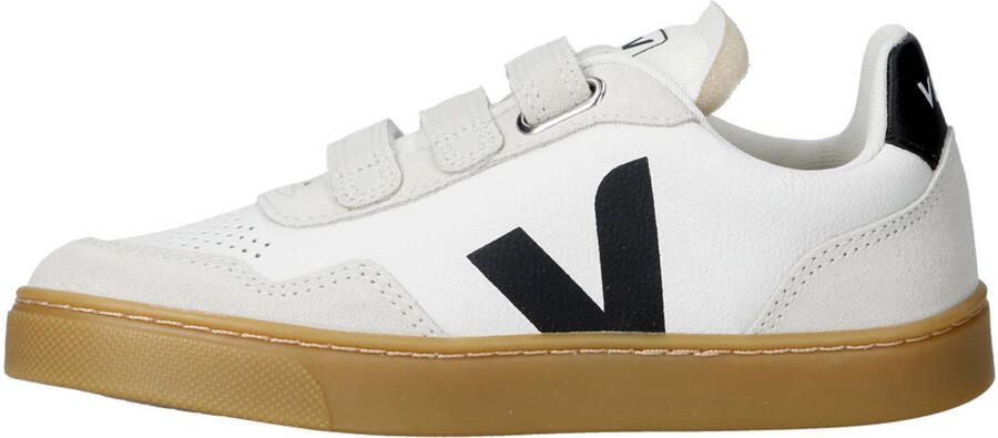 Veja Small V-90 leren sneakers wit blauw - Foto 3