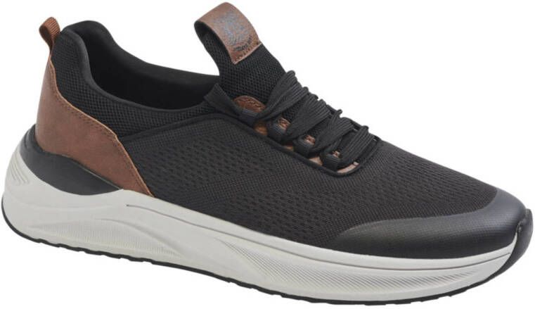 Venice sneakers zwart cognac