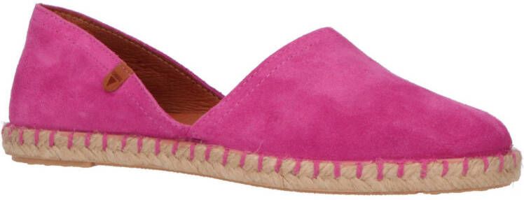 Verbenas Carmen Serraje suède espadrilles roze