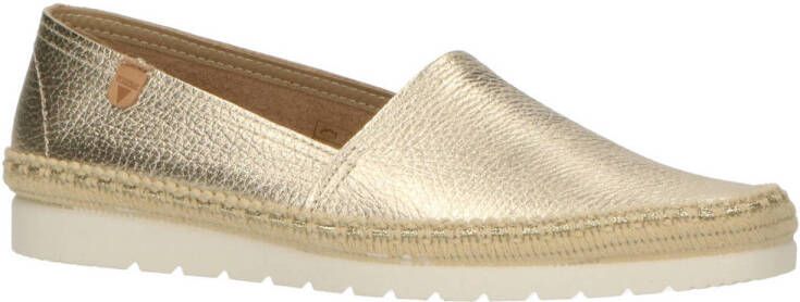 Verbenas Noa Nucleo metal leren espadrilles goud