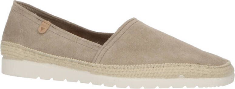 Verbenas Noa Serraje suède espadrilles beige