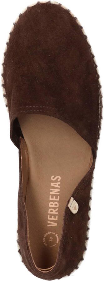 Verbenas Carmen suède espadrilles donkerbruin - Foto 8
