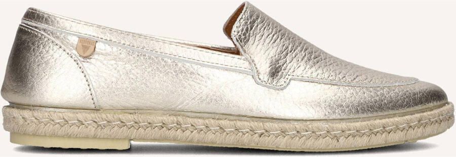 VERBENAS Espadrilles Dames Karina Leer Goudkleurig - Foto 2