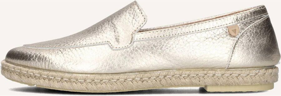 VERBENAS Espadrilles Dames Karina Leer Goudkleurig - Foto 3