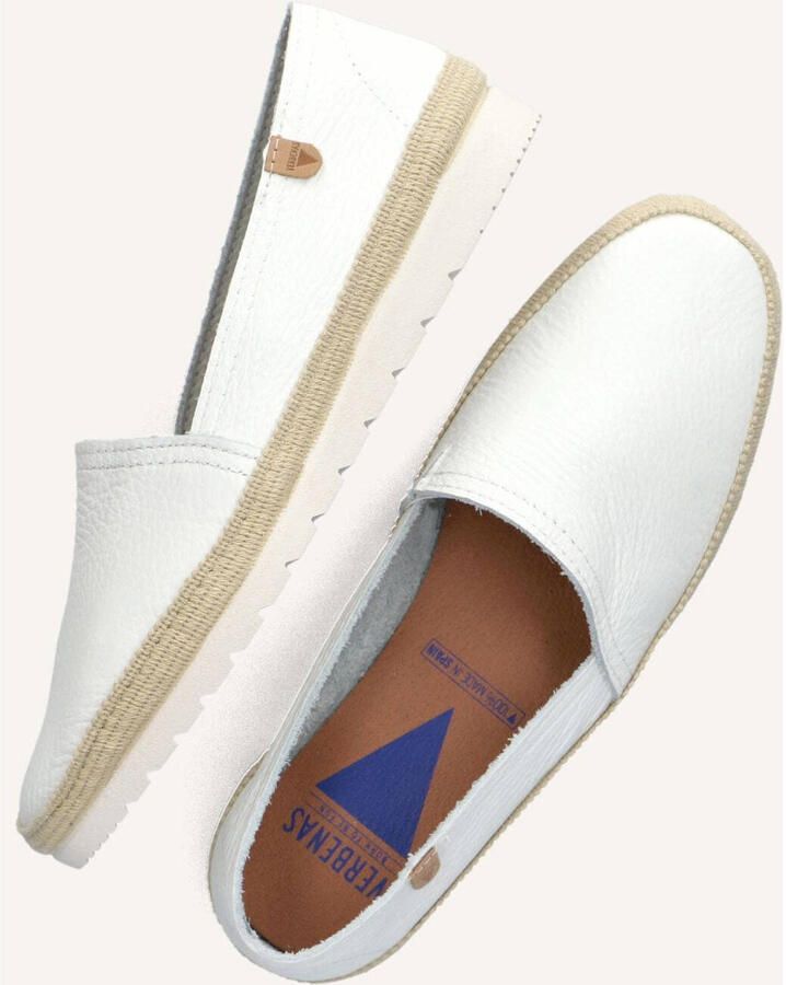 VERBENAS Espadrilles Dames Noa Leer Wit - Foto 3