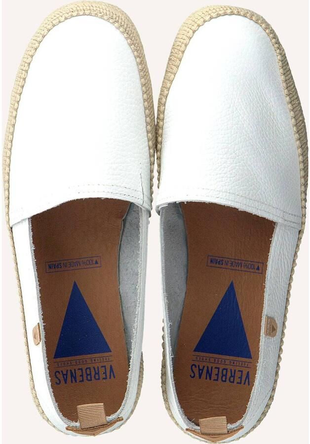 VERBENAS Espadrilles Dames Noa Leer Wit - Foto 3