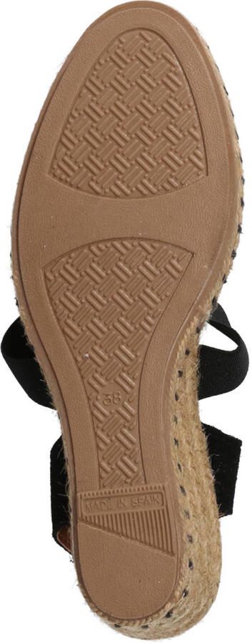 Verbenas Mila suède leren espadrilles zwart - Foto 2