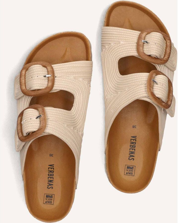 VERBENAS Slippers Dames Ruth Maat: 38 Materiaal: Leatherlook Kleur: Beige - Foto 3