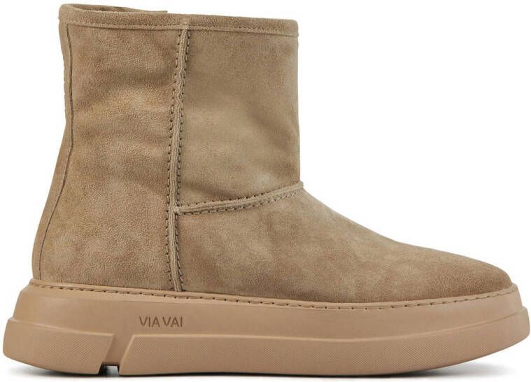 Via Vai Blue Lounge 59117 suède enkelboots beige