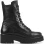 VIA VAI Veterboots Dames Bobbi Brick Maat: 41 Materiaal: Leer Kleur: Zwart - Thumbnail 2
