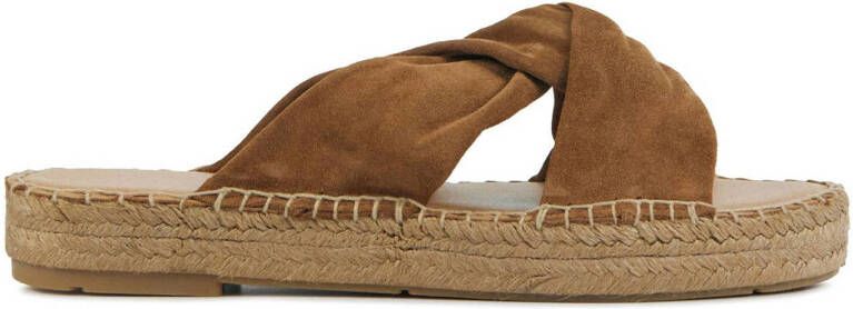 VIA VAI Slippers Slides Dames 58019 Mondi Cognac