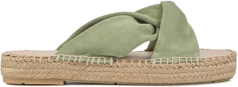 VIA VAI Slippers Slides Dames 58019 Mondi Groen