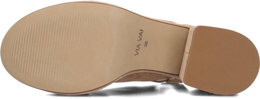 VIA VAI Elia Paisley | suède sandalen Beige Suede Sandalen met hak Dames - Foto 3