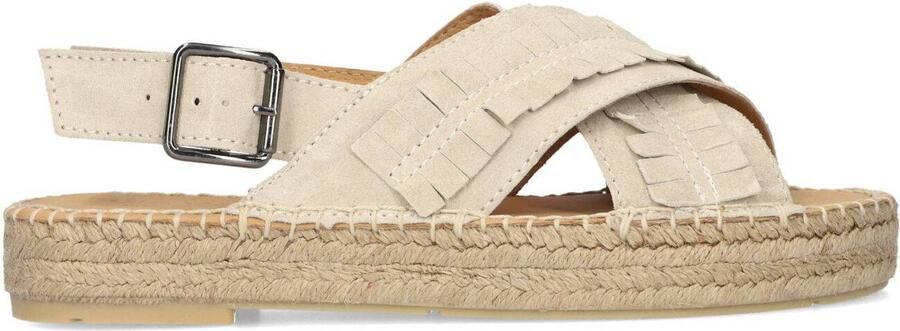 VIA VAI Sandalen met Hak Dames Mondi Noel Suède Beige