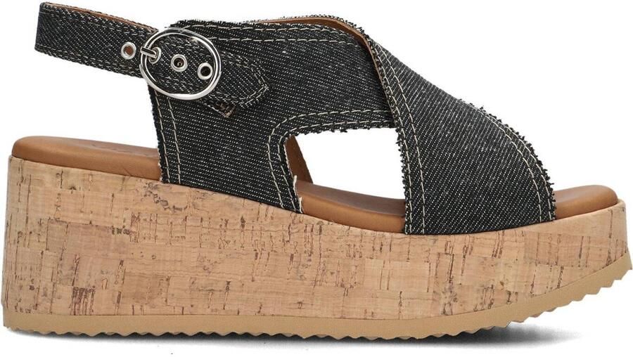VIA VAI Sandalen met Hak Dames Sissel Capri Textiel Zwart - Foto 2