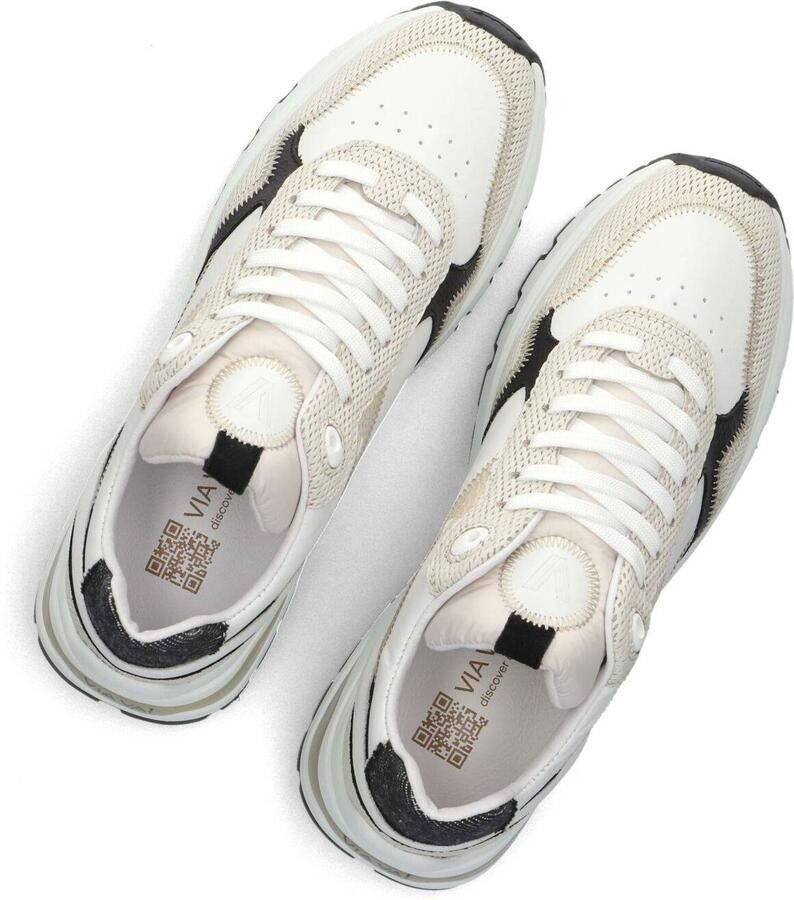 VIA VAI Lage Sneakers Dames Liz Dulce Leer Beige - Foto 3