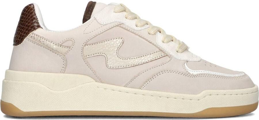 VIA VAI Lage Sneakers Dames Sam Levi Leer Beige