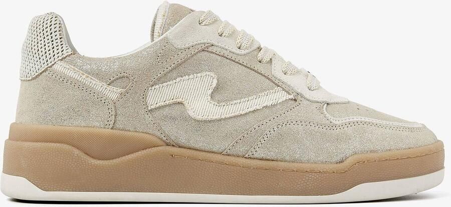 VIA VAI Lage Sneakers Dames Sam Levi Leer Goud