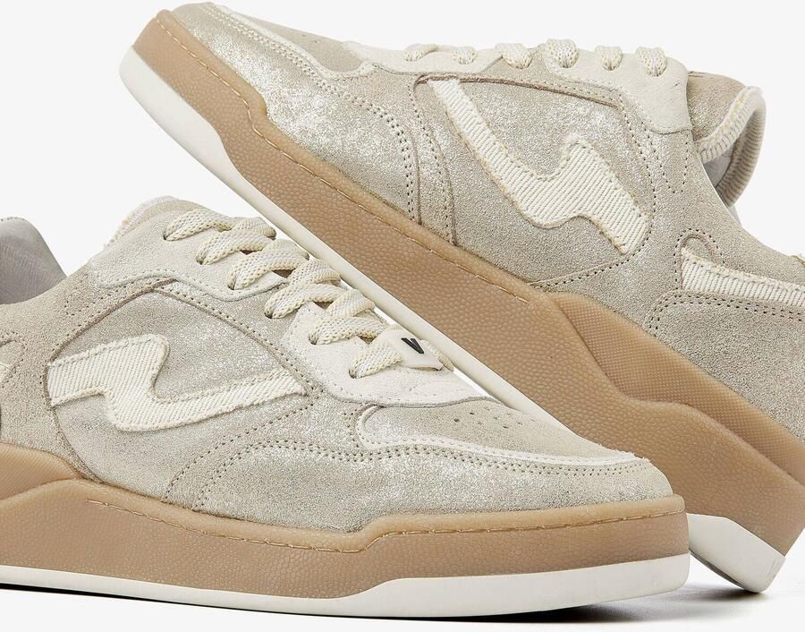 VIA VAI Lage Sneakers Dames Sam Levi Leer Goud - Foto 3