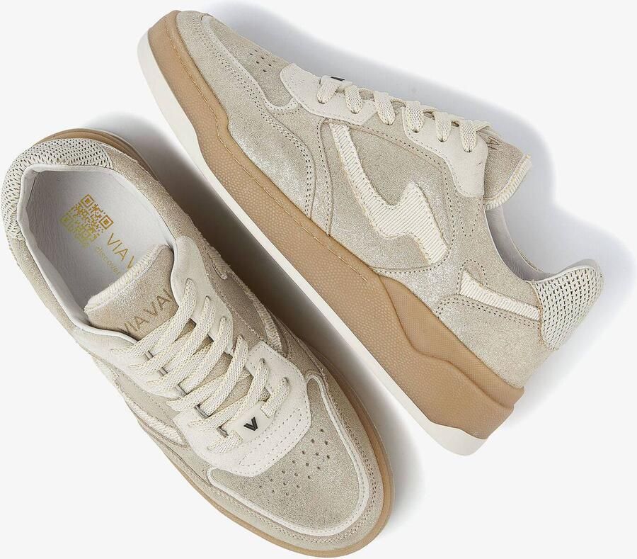 VIA VAI Lage Sneakers Dames Sam Levi Leer Goud - Foto 2